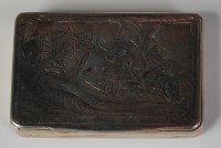 Lot 814 - *A mid-19th century Russian silver snuffbox,...