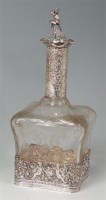 Lot 838 - A late 19th century silver mounted and acid...