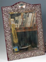 Lot 841 - # A late Victorian silver easel dressing table...