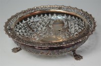 Lot 870 - An Edwardian silver bonbon dish, of scroll...