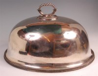 Lot 889 - An Old Sheffield Plate meat dish cover, of...