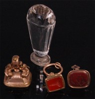 Lot 898 - Three various 19th century yellow and gilt...