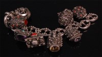 Lot 918 - An Italian Etruscan Revival 800 silver fob...