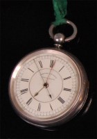Lot 926 - A late Victorian silver cased pocket...