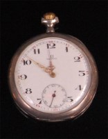 Lot 928 - An Omega of Switzerland gents silver cased...