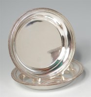 Lot 860 - A pair of French Christofle white metal wine...