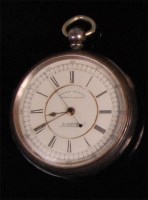 Lot 994 - A late Victorian silver gents open faced...