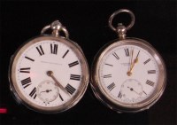 Lot 996 - An early 20th century silver gents open faced...