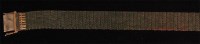 Lot 1004 - A ladies 15ct gold meshlink bracelet, 22.9g, 18cm