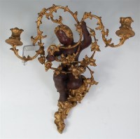 Lot 1032 - # A 19th century continental carved giltwood...