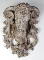 Lot 1033 - # A 19th century lead wall sconce, modelled as...