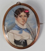 Lot 1050 - Mid-19th century school - Half-length portrait...