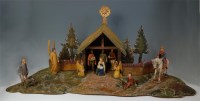 Lot 1069 - A mid-European carved and polychrome painted...