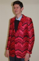 Lot 1043 - # A gents woven silk evening jacket, a Roland...