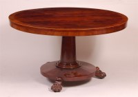 Lot 1306 - A George IV mahogany pedestal breakfast table,...