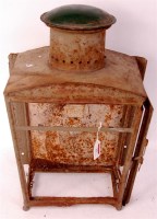 Lot 95 - 2 station platform railway lamps, both...