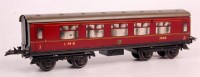 Lot 306 - Hornby 1937-41 LMS No. 2 corridor coach...
