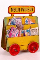 Lot 322 - Kibri Newspapers trolley with repro magazines...