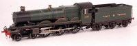 Lot 353 - A brass kit built GW Castle Class engine and...