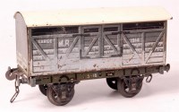 Lot 367 - Carette for Basett-Lowke 1914 large MR cattle...
