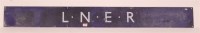 Lot 78 - LNER white on blue enamel double Royal poster...