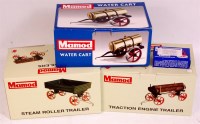 Lot 93 - Mamod trailer and attachment group to include...