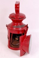 Lot 116 - LNER sliding knob lamp marked on reducing cone...
