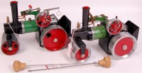 Lot 11 - 2 x Mamod, SR1 steam rollers, one missing...