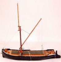 Lot 145 - Radio control Thames sailing barge, GRP hull,...