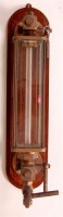 Lot 179 - A sight glass for wall display, having 3 blow...