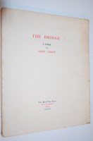 Lot 408 - CRANE Hart, The Bridge, Paris, Black Sun Press...