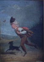 Lot 691 - 19th century English school - Butterfly Boy,...