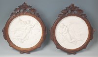 Lot 432 - A pair of Royal Copenhagen blanc-de-chine...