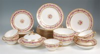 Lot 439 - A Mintons porcelain part dinner service,...