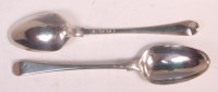 Lot 485 - A set of six early George III silver...