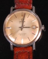 Lot 512 - A gents steel cased Omega Seamaster De Ville...