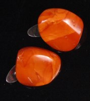 Lot 528 - A pair of contemporary Danish butterscotch...