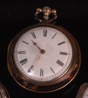 Lot 557 - A late Georgian silver and tortoiseshell pair...