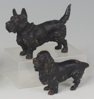 Lot 592 - An Austrian cold painted bronze Scottie dog,...