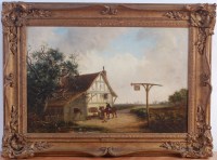 Lot 703 - Thomas Smythe (1825-1906) - Travellers outside...