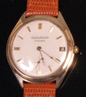 Lot 511 - A vintage gents 9ct gold Jaegar le Coultre...