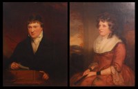 Lot 724 - 19th century English school - Pair of...