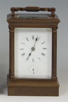 Lot 746 - A late 19th century French brass cased...