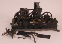 Lot 762 - A late Victorian iron framed turret clock...