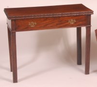 Lot 783 - A George III mahogany tea table, in the...