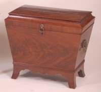 Lot 784 - A 19th century mahogany wine cooler, of...