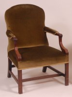 Lot 787 - A Georgian style mahogany framed Gainsborough...
