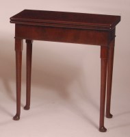 Lot 806 - An early George III mahogany padfoot tea table,...