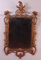 Lot 821 - A circa 1900 giltwood and gesso pier glass,...