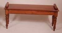 Lot 825 - A Victorian style fruitwood window seat,...
